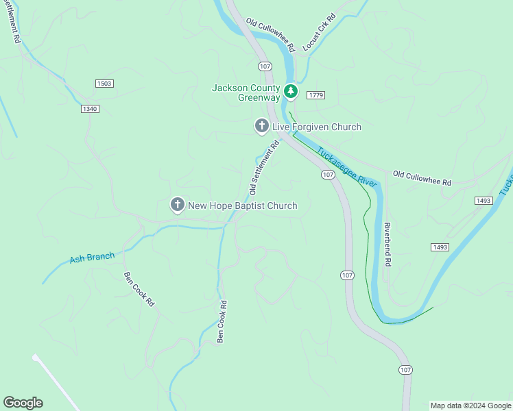 map of restaurants, bars, coffee shops, grocery stores, and more near 26 Joe Davis Road in Sylva