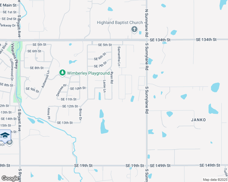 map of restaurants, bars, coffee shops, grocery stores, and more near 1108 Ryan Road in Moore