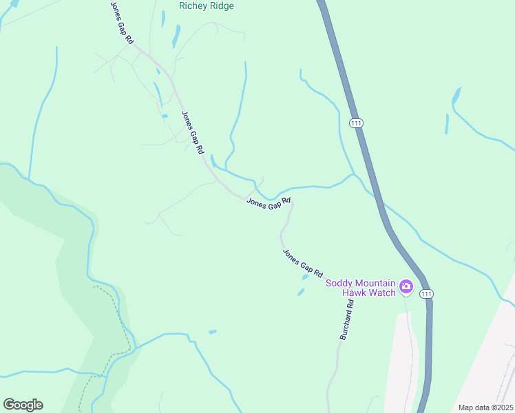 map of restaurants, bars, coffee shops, grocery stores, and more near 12383 Jones Gap Road in Soddy-Daisy