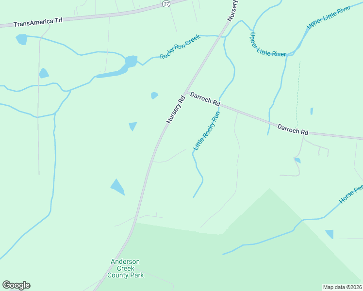 map of restaurants, bars, coffee shops, grocery stores, and more near 171 Waters Way in Lillington