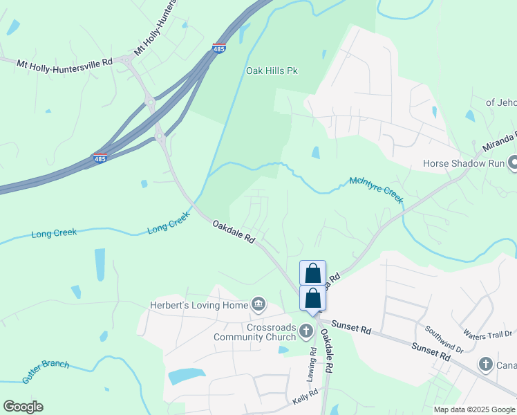 map of restaurants, bars, coffee shops, grocery stores, and more near in Charlotte