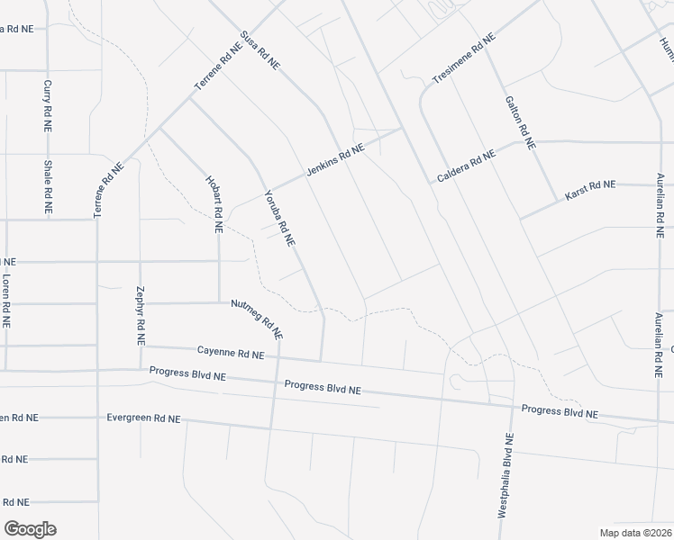 map of restaurants, bars, coffee shops, grocery stores, and more near Yoruba Road Northeast in Rio Rancho