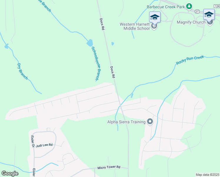 map of restaurants, bars, coffee shops, grocery stores, and more near 47 Kentucky Derby Lane in Lillington