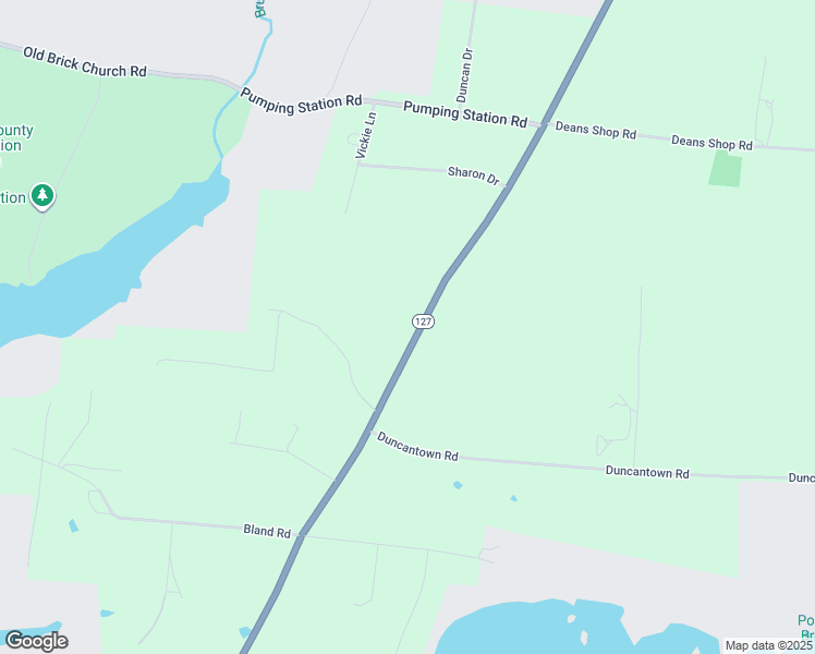 map of restaurants, bars, coffee shops, grocery stores, and more near 8639 Aedc Road in Estill Springs