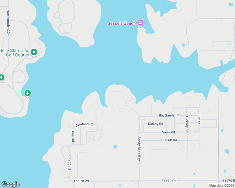 map of restaurants, bars, coffee shops, grocery stores, and more near 2475 Jolly Dad Avenue in Eufaula