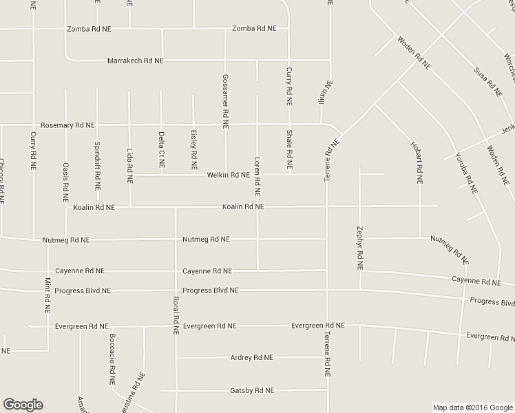 map of restaurants, bars, coffee shops, grocery stores, and more near Koalin Road Northeast in Rio Rancho