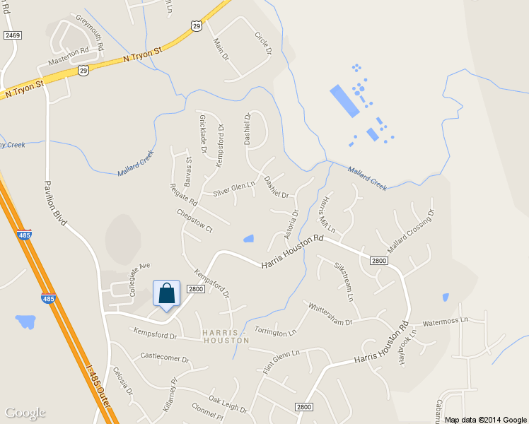 map of restaurants, bars, coffee shops, grocery stores, and more near 3331 Oberlin Lane in Charlotte