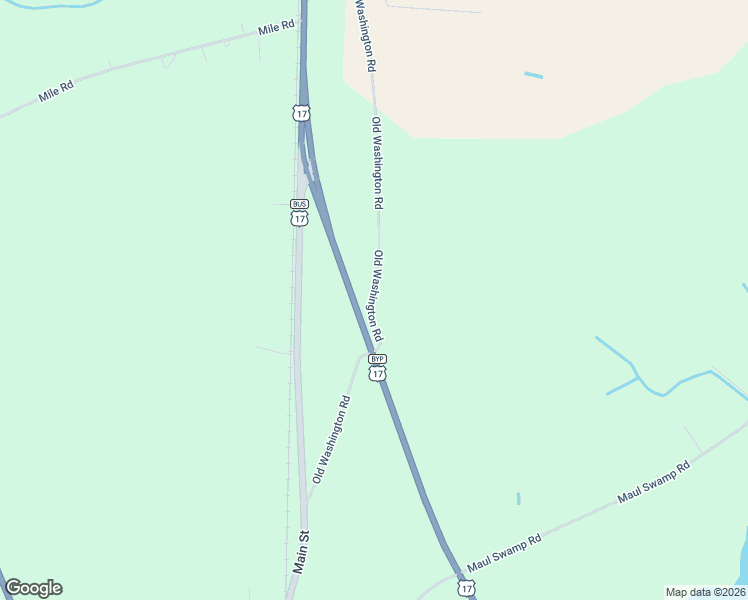 map of restaurants, bars, coffee shops, grocery stores, and more near 301-775 Old Washington Road in Vanceboro