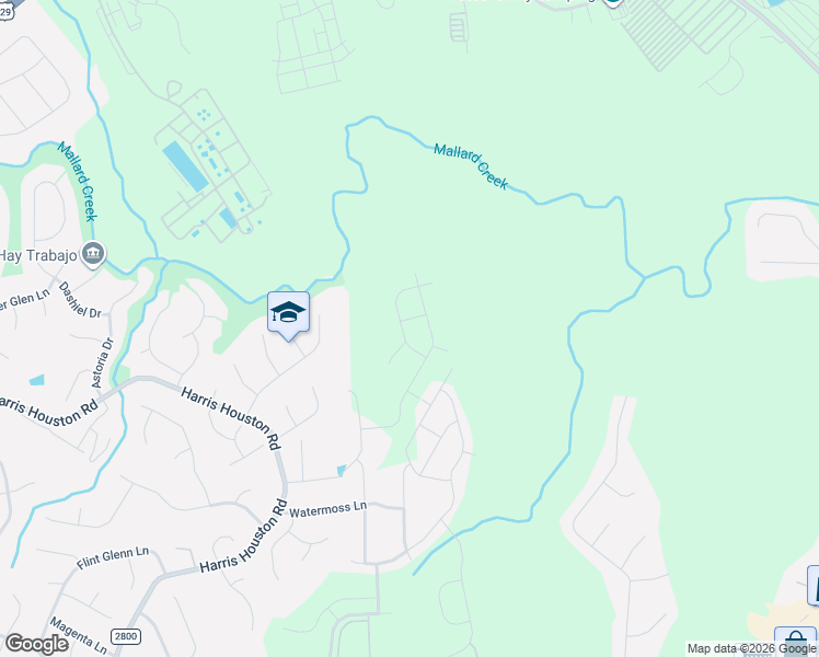 map of restaurants, bars, coffee shops, grocery stores, and more near 11242 Mallard Crossing Drive in Charlotte