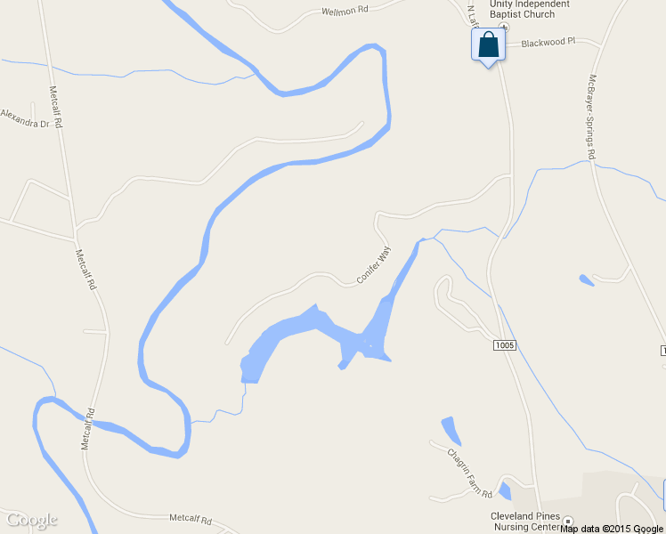 map of restaurants, bars, coffee shops, grocery stores, and more near 234 Conifer Way in Shelby