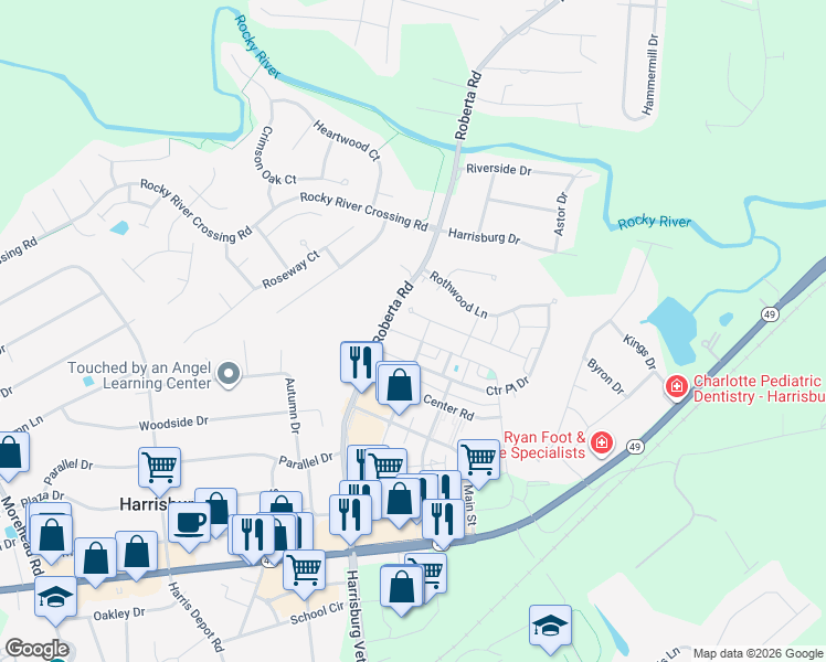 map of restaurants, bars, coffee shops, grocery stores, and more near 4212 Carl Parmer Drive in Harrisburg
