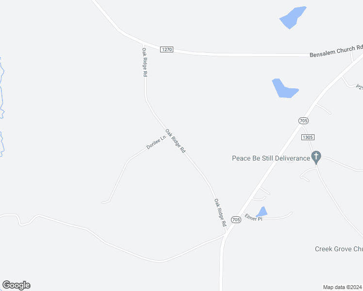 map of restaurants, bars, coffee shops, grocery stores, and more near 405 Oak Ridge Road in Eagle Springs