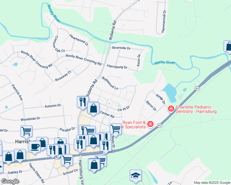 map of restaurants, bars, coffee shops, grocery stores, and more near 4042 Carl Parmer Drive in Harrisburg