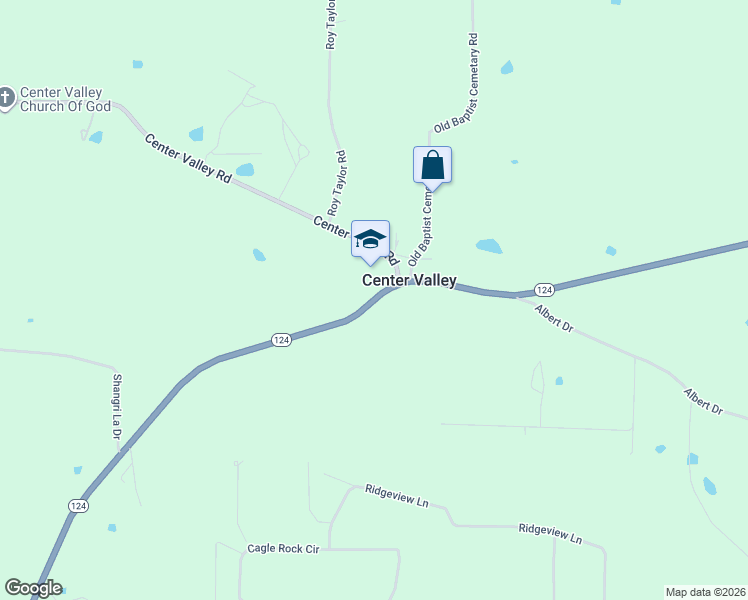 map of restaurants, bars, coffee shops, grocery stores, and more near 5401 Arkansas 124 in Russellville