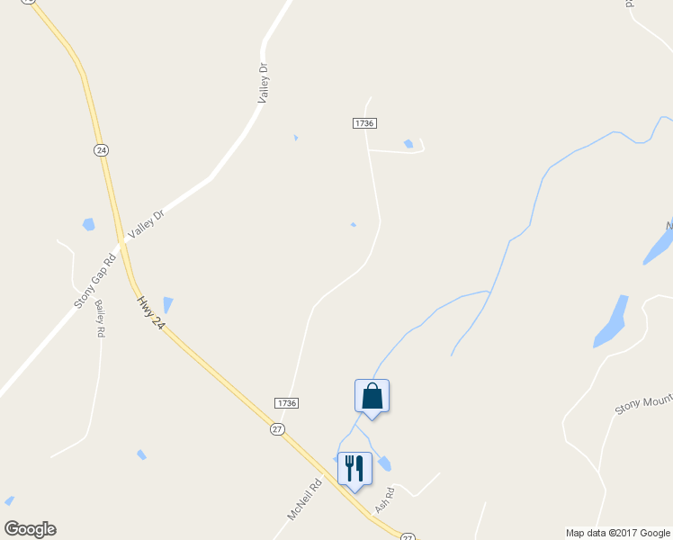 map of restaurants, bars, coffee shops, grocery stores, and more near 25785 Dunlap Road in Albemarle