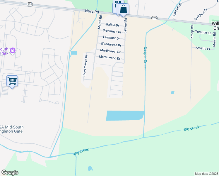 map of restaurants, bars, coffee shops, grocery stores, and more near 7445 High Seas Drive in Millington