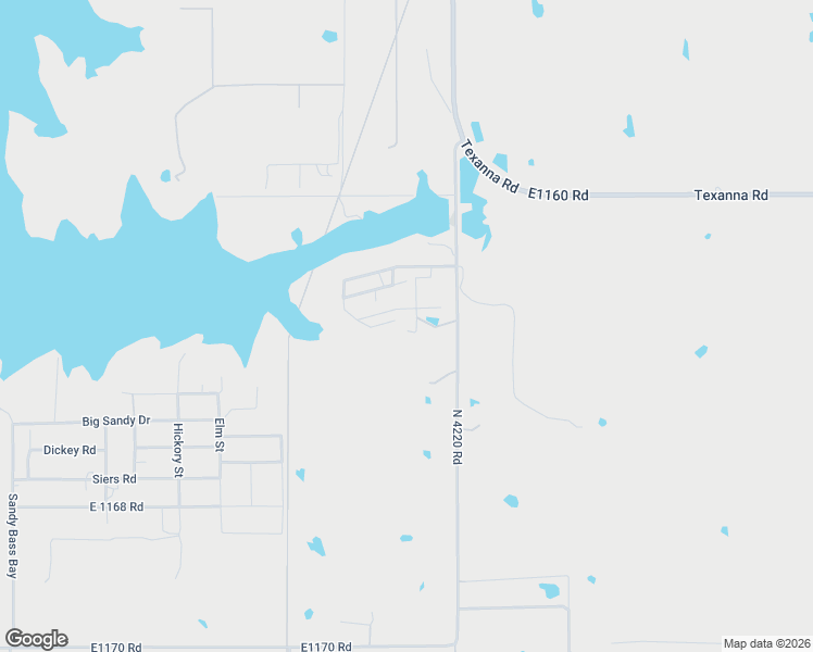 map of restaurants, bars, coffee shops, grocery stores, and more near 421866 East 1163 Road in Eufaula