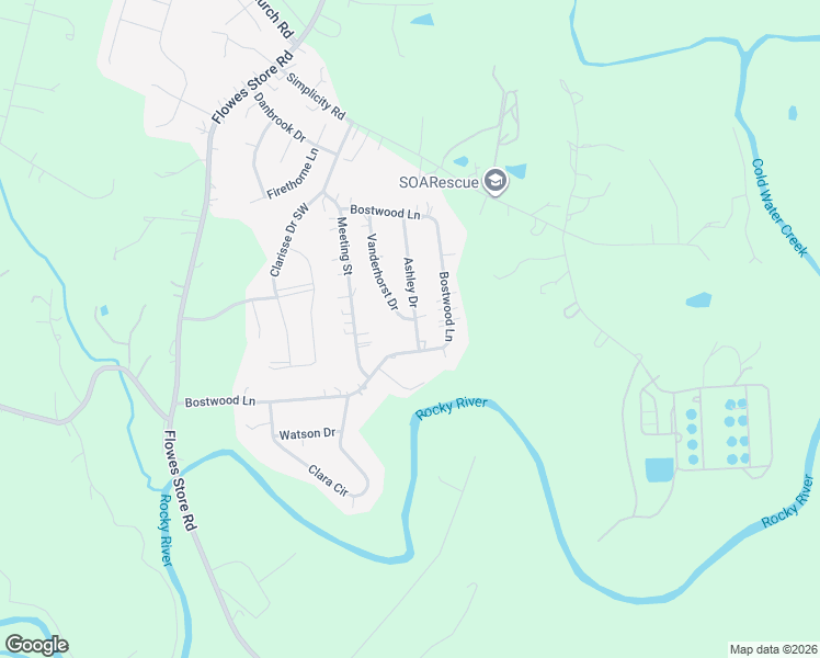map of restaurants, bars, coffee shops, grocery stores, and more near 6130 Vanderhorst Drive in Concord