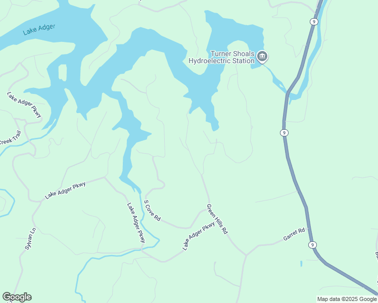 map of restaurants, bars, coffee shops, grocery stores, and more near 601 Green Hills Road in Mill Spring