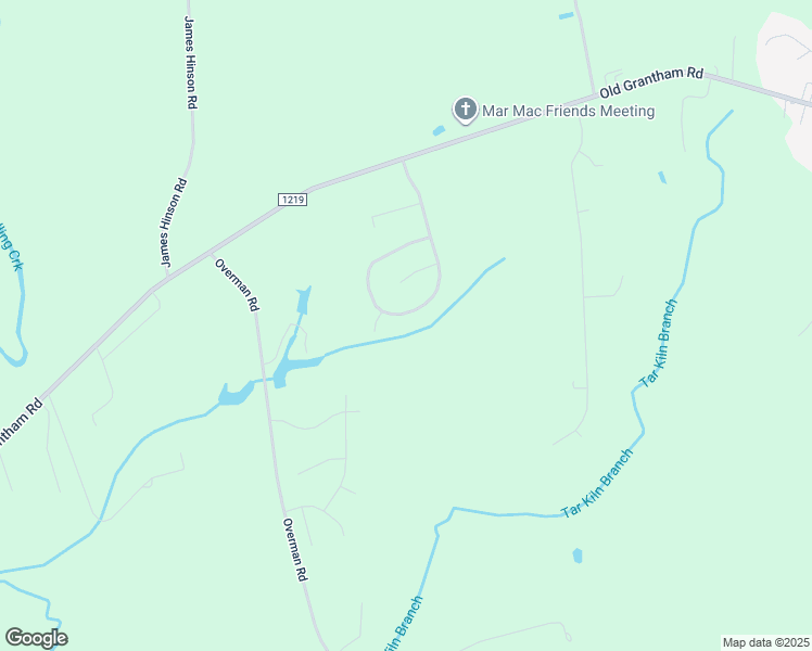map of restaurants, bars, coffee shops, grocery stores, and more near 418 Twin Creeks Drive in Goldsboro