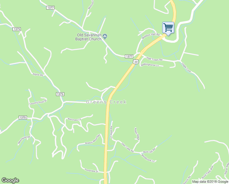 map of restaurants, bars, coffee shops, grocery stores, and more near 3927 U.S. 441 in Sylva