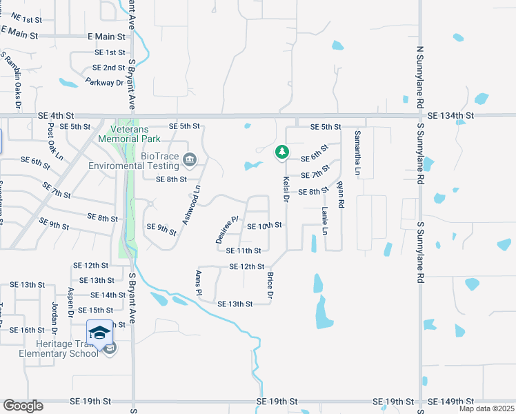 map of restaurants, bars, coffee shops, grocery stores, and more near 2501 Southeast 9th Street in Moore