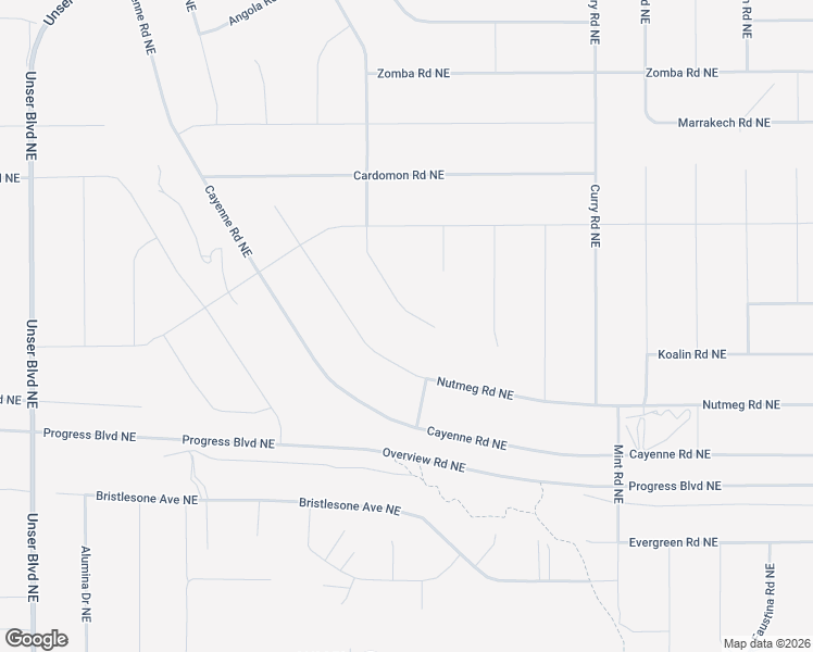 map of restaurants, bars, coffee shops, grocery stores, and more near Ginger Court Northeast in Albuquerque