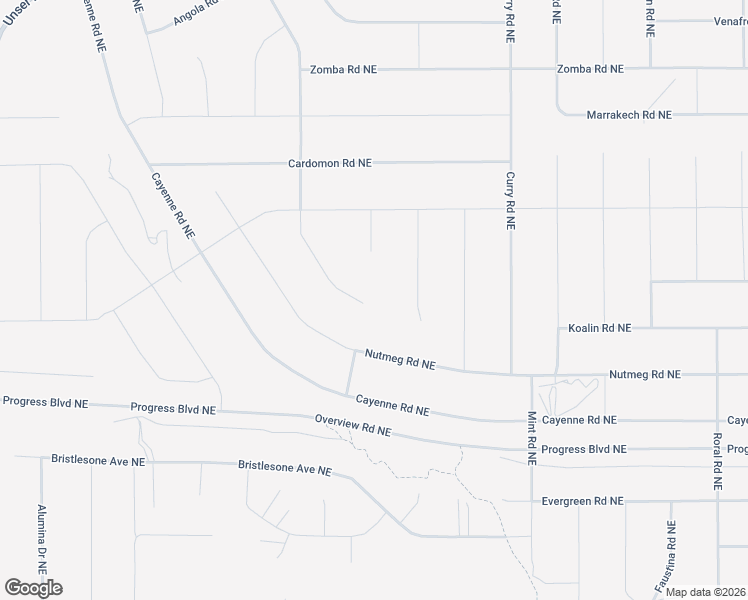 map of restaurants, bars, coffee shops, grocery stores, and more near Ginger Court Northeast in Albuquerque