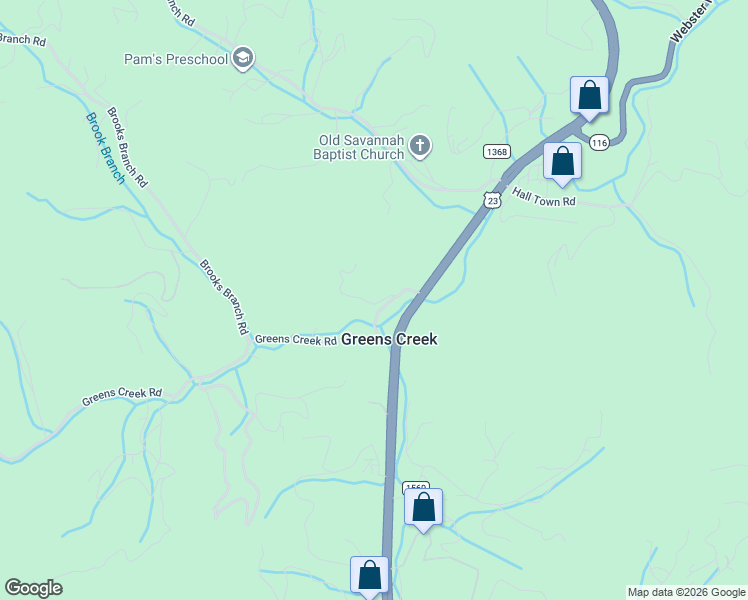 map of restaurants, bars, coffee shops, grocery stores, and more near 138 Old Mater Farm Road in Sylva
