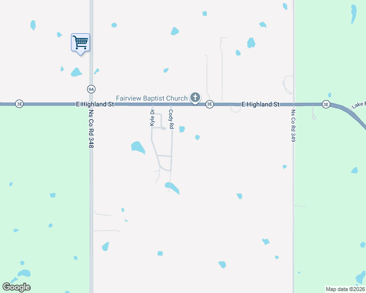 map of restaurants, bars, coffee shops, grocery stores, and more near 103 Cody Road in Earlsboro