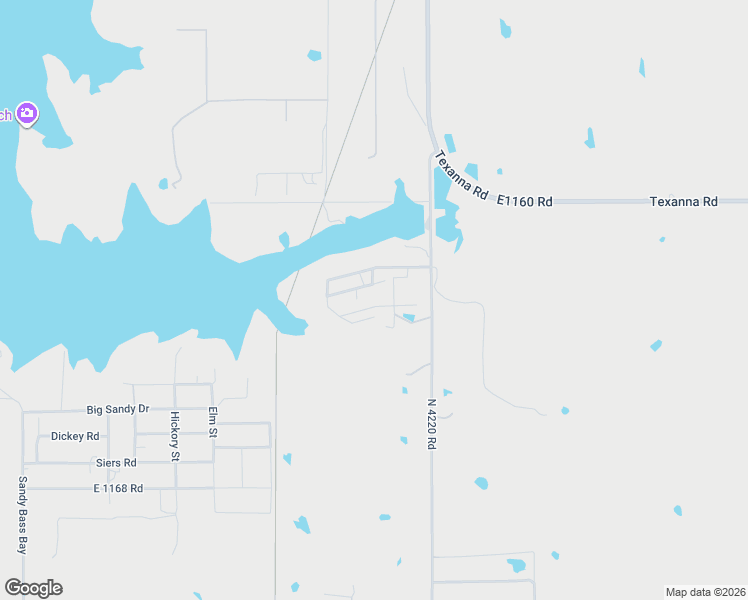 map of restaurants, bars, coffee shops, grocery stores, and more near 421843 East 1163 Road in Eufaula
