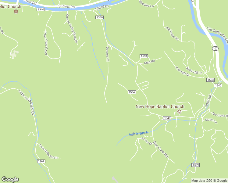 map of restaurants, bars, coffee shops, grocery stores, and more near 104 Berry Mountain Road in Sylva