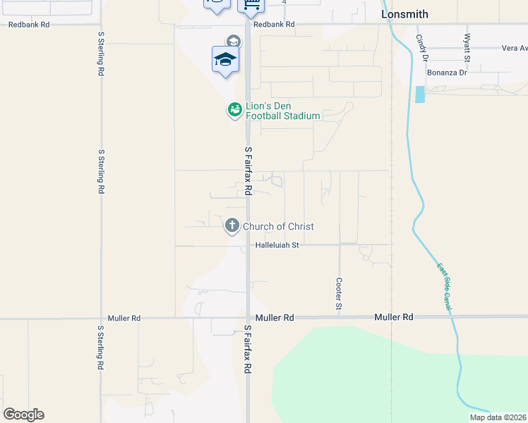 map of restaurants, bars, coffee shops, grocery stores, and more near 2707 South Fairfax Road in Bakersfield