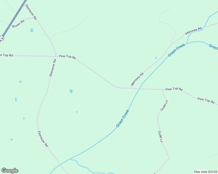 map of restaurants, bars, coffee shops, grocery stores, and more near 1090 Pine Top Road in Toone