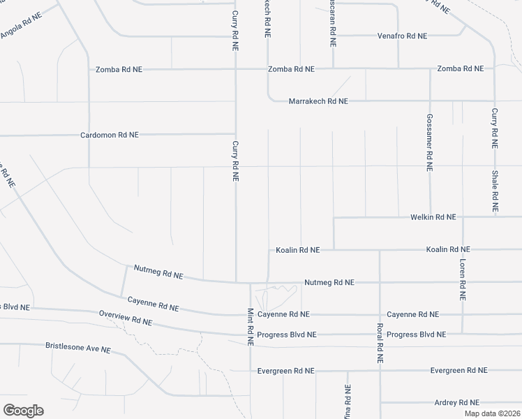 map of restaurants, bars, coffee shops, grocery stores, and more near Oasis Road Northeast in Albuquerque