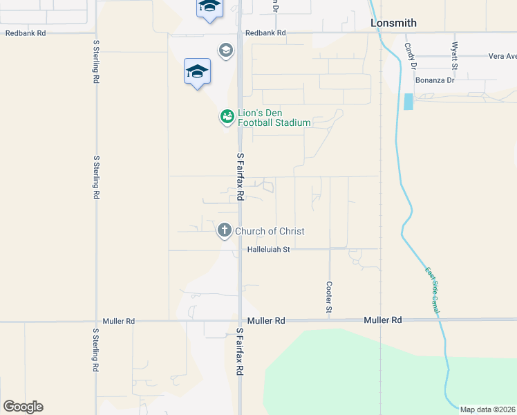 map of restaurants, bars, coffee shops, grocery stores, and more near 2707 South Fairfax Road in Bakersfield
