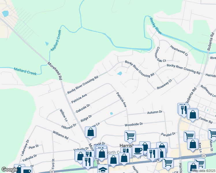 map of restaurants, bars, coffee shops, grocery stores, and more near 905 Patricia Avenue in Harrisburg