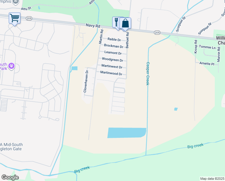 map of restaurants, bars, coffee shops, grocery stores, and more near 7505 High Seas Drive in Millington
