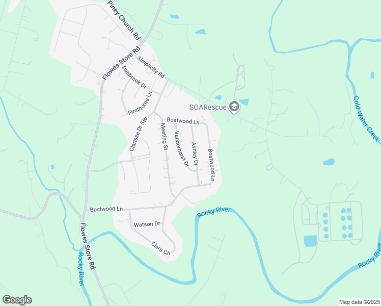map of restaurants, bars, coffee shops, grocery stores, and more near 6106 Ashley Drive in Concord