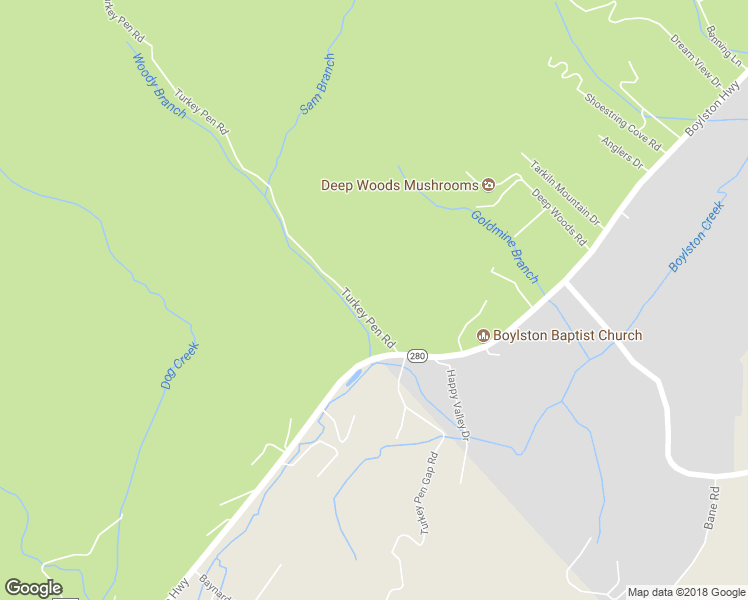 map of restaurants, bars, coffee shops, grocery stores, and more near 10910 Boylston Highway in Mills River