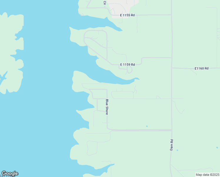 map of restaurants, bars, coffee shops, grocery stores, and more near 429999 East 1162 Road in Porum