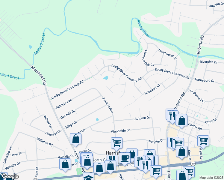 map of restaurants, bars, coffee shops, grocery stores, and more near 4769 The Arbors Drive in Harrisburg