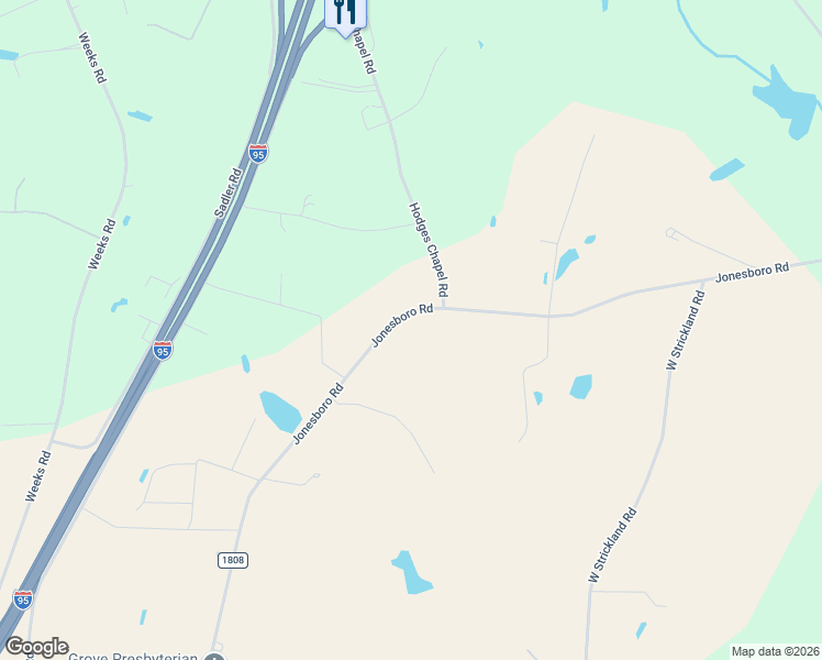 map of restaurants, bars, coffee shops, grocery stores, and more near 3130 Jonesboro Road in Dunn