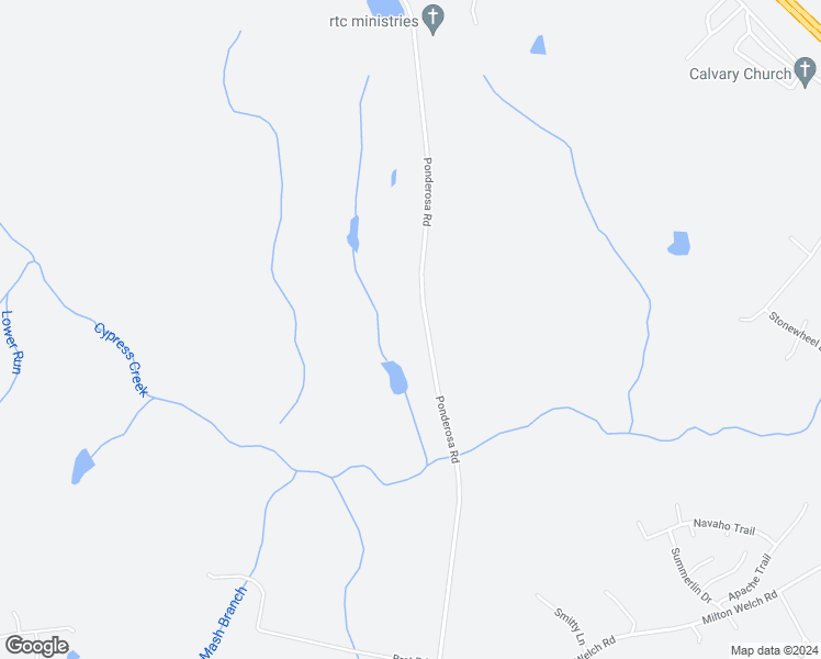 map of restaurants, bars, coffee shops, grocery stores, and more near 3637 Ponderosa Road in Cameron