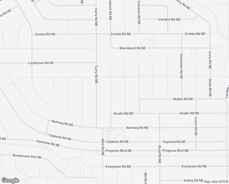 map of restaurants, bars, coffee shops, grocery stores, and more near Oasis Road Northeast in Albuquerque