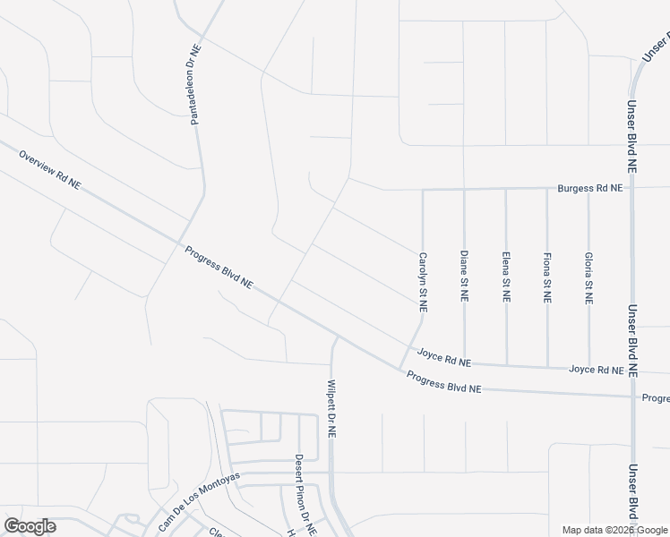 map of restaurants, bars, coffee shops, grocery stores, and more near Annabelle Road Northeast in Rio Rancho
