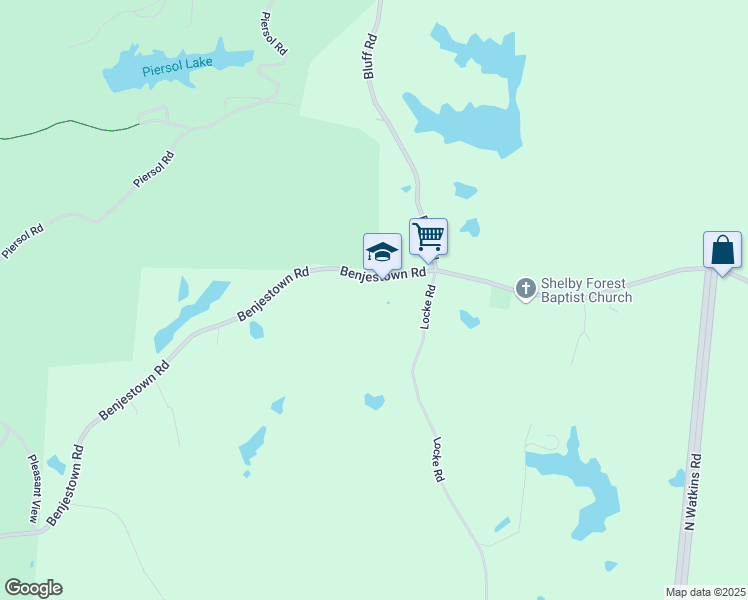 map of restaurants, bars, coffee shops, grocery stores, and more near 7662 Benjestown Road in Millington