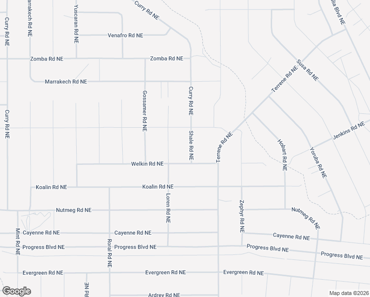 map of restaurants, bars, coffee shops, grocery stores, and more near Shale Road Northeast in Rio Rancho
