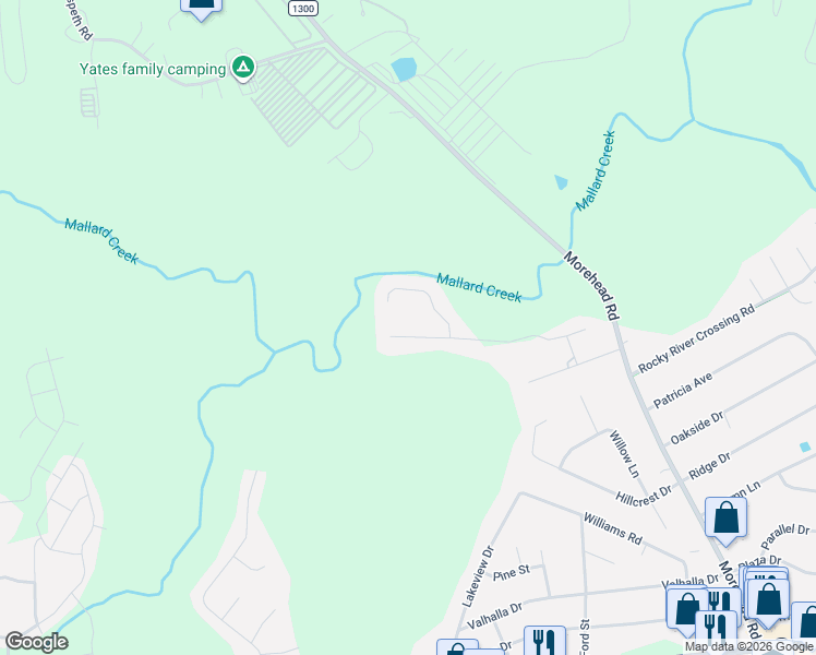 map of restaurants, bars, coffee shops, grocery stores, and more near 5895 Leatherwood Lane in Harrisburg