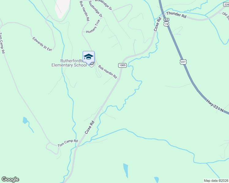 map of restaurants, bars, coffee shops, grocery stores, and more near in Rutherfordton